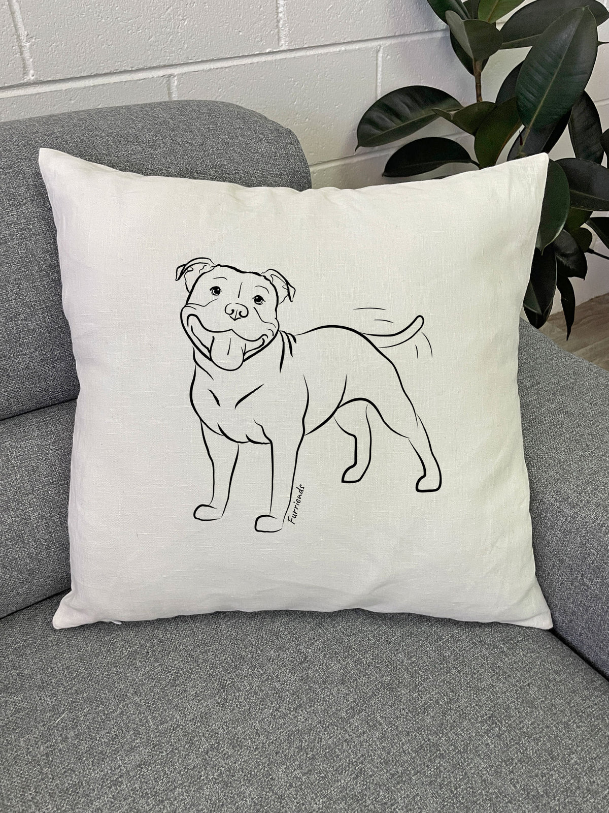 Staffy cushion clearance covers