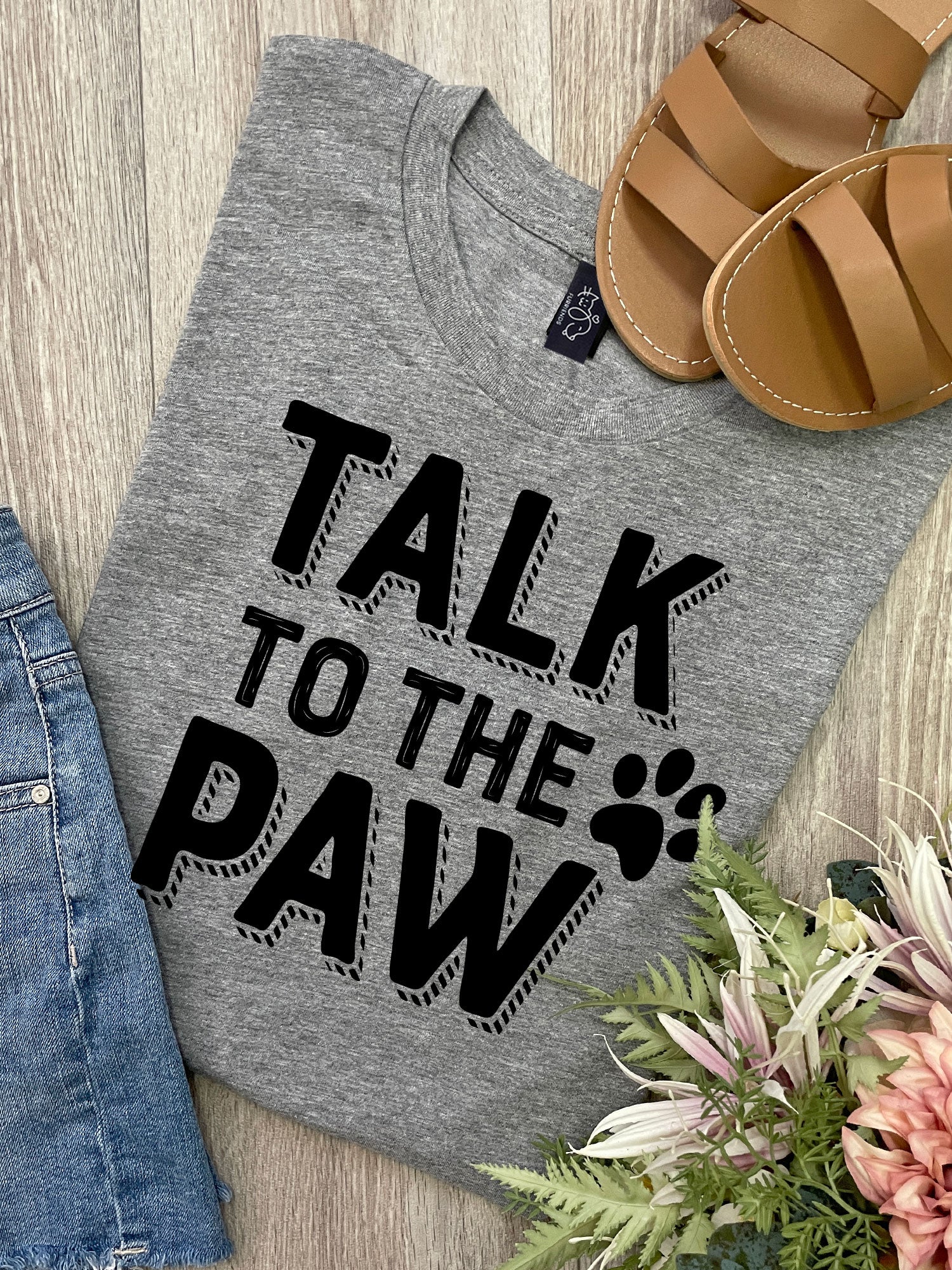 Talk to The Paw Ava Women's Regular Fit Tee