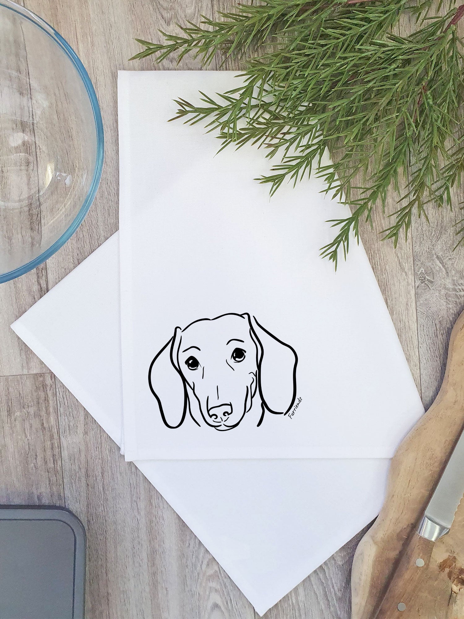 Dachshund Tea Towel