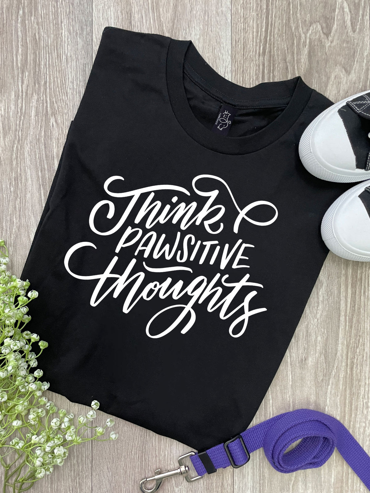 Think Pawsitive Thoughts Ava Women&#39;s Regular Fit Tee