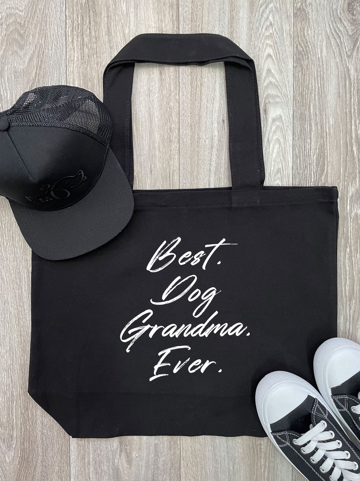 Best. Dog Grandma. Ever. Cotton Canvas Shoulder Tote Bag