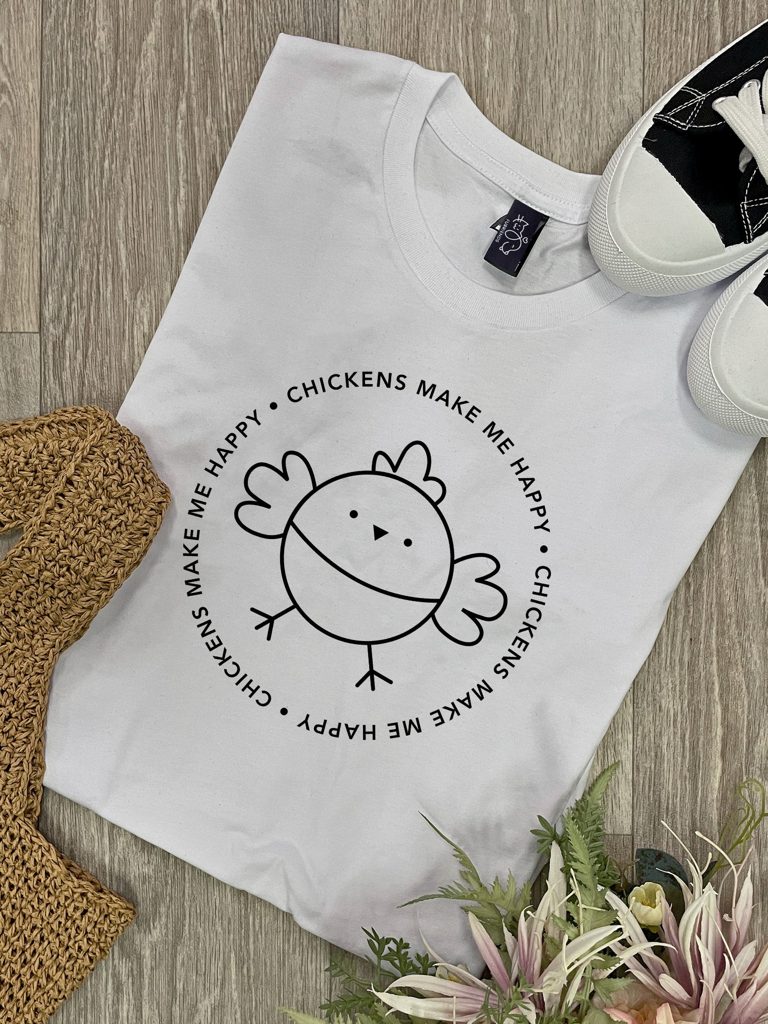 Chickens Make Me Happy Ava Women's Regular Fit Tee