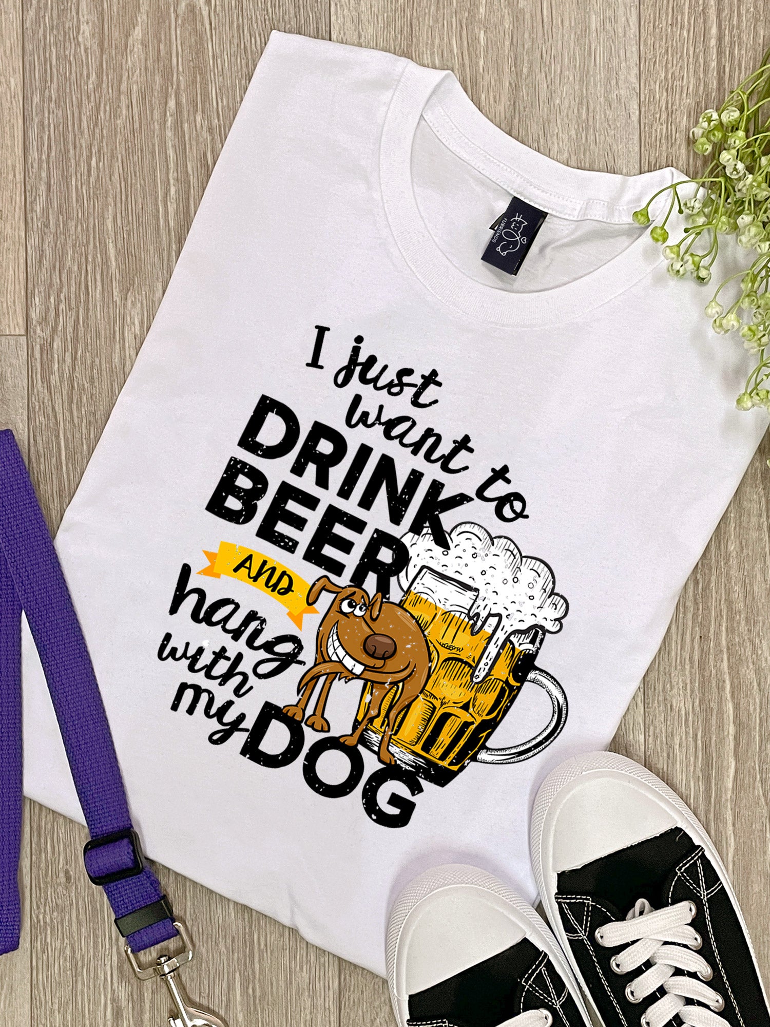 Drink Beer & Hang With My Dog Ava Women's Regular Fit Tee