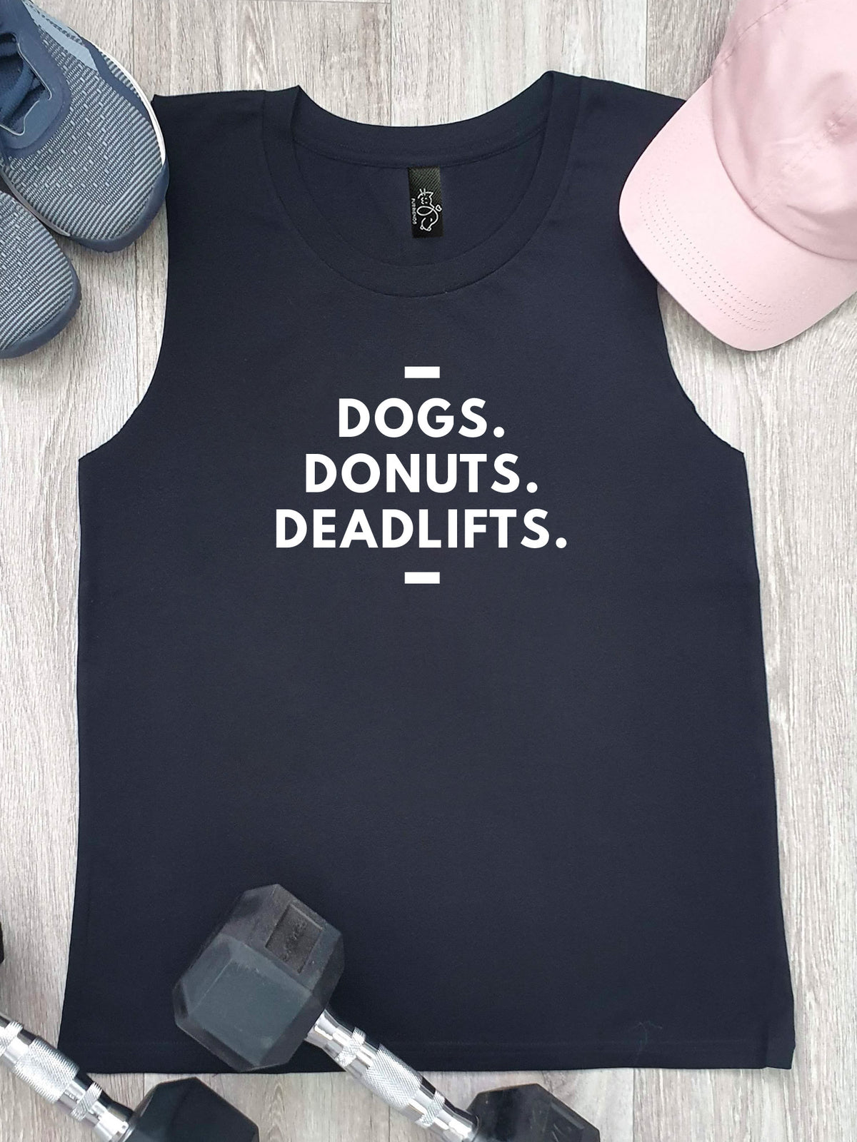 Dogs. Donuts. Deadlifts. Marley Tank