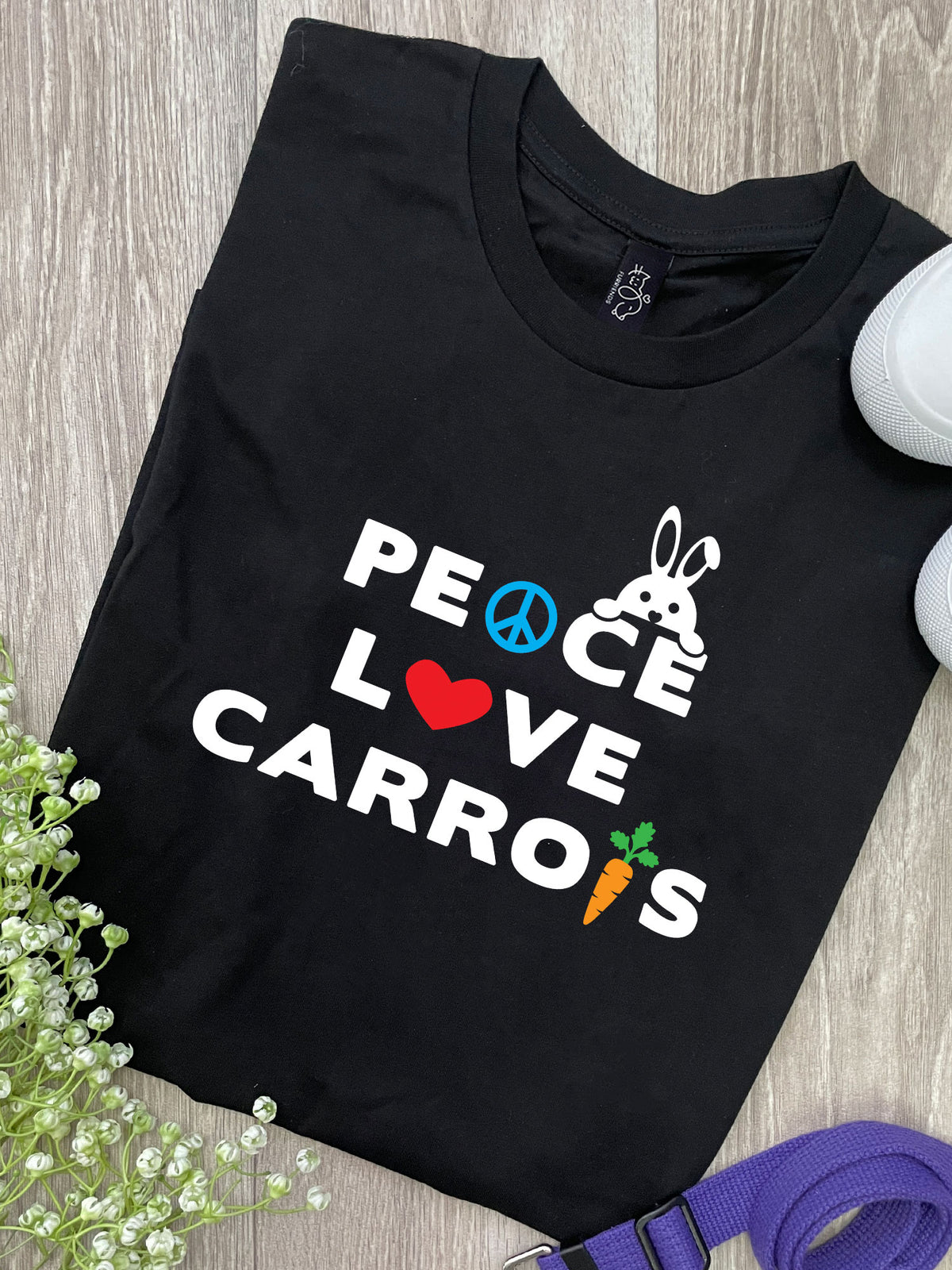 Peace, Love, Carrots Ava Women&#39;s Regular Fit Tee