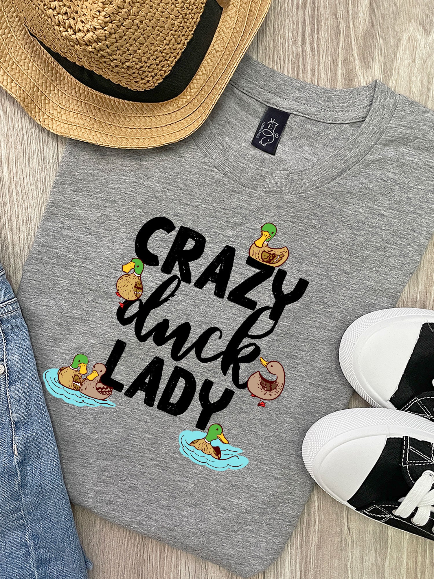 Crazy Duck Lady Ava Women's Regular Fit Tee