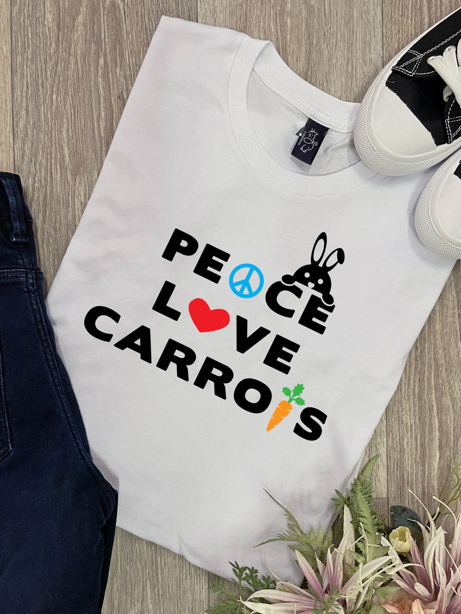 Peace, Love, Carrots Ava Women's Regular Fit Tee