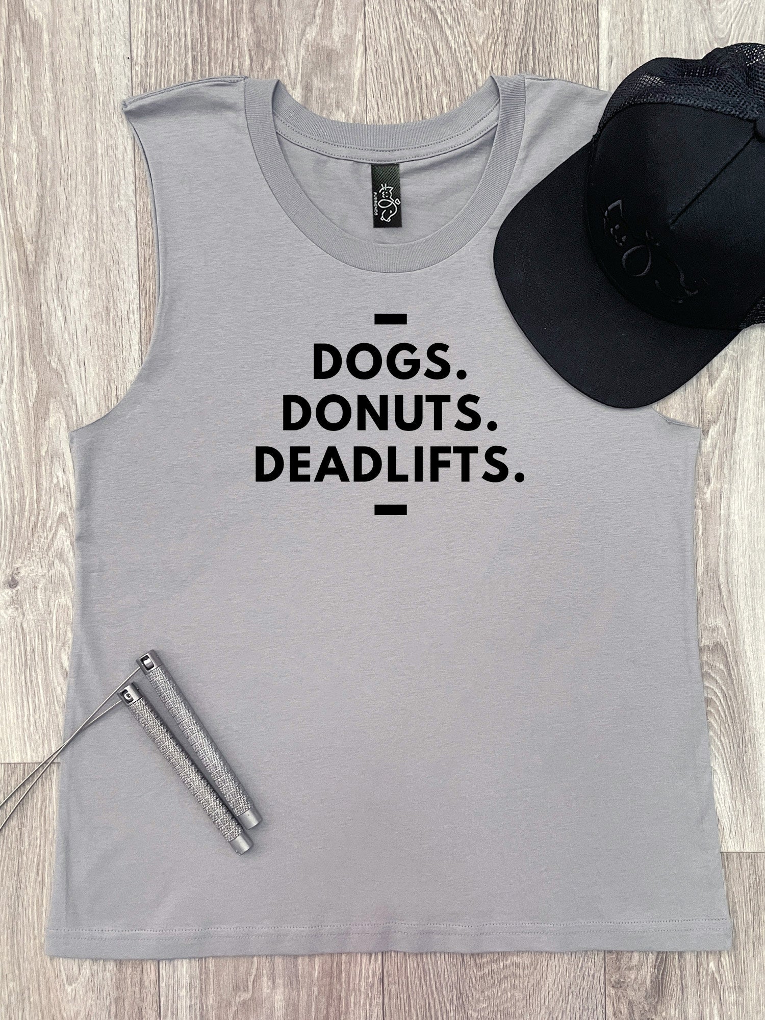 Dogs. Donuts. Deadlifts. Marley Tank