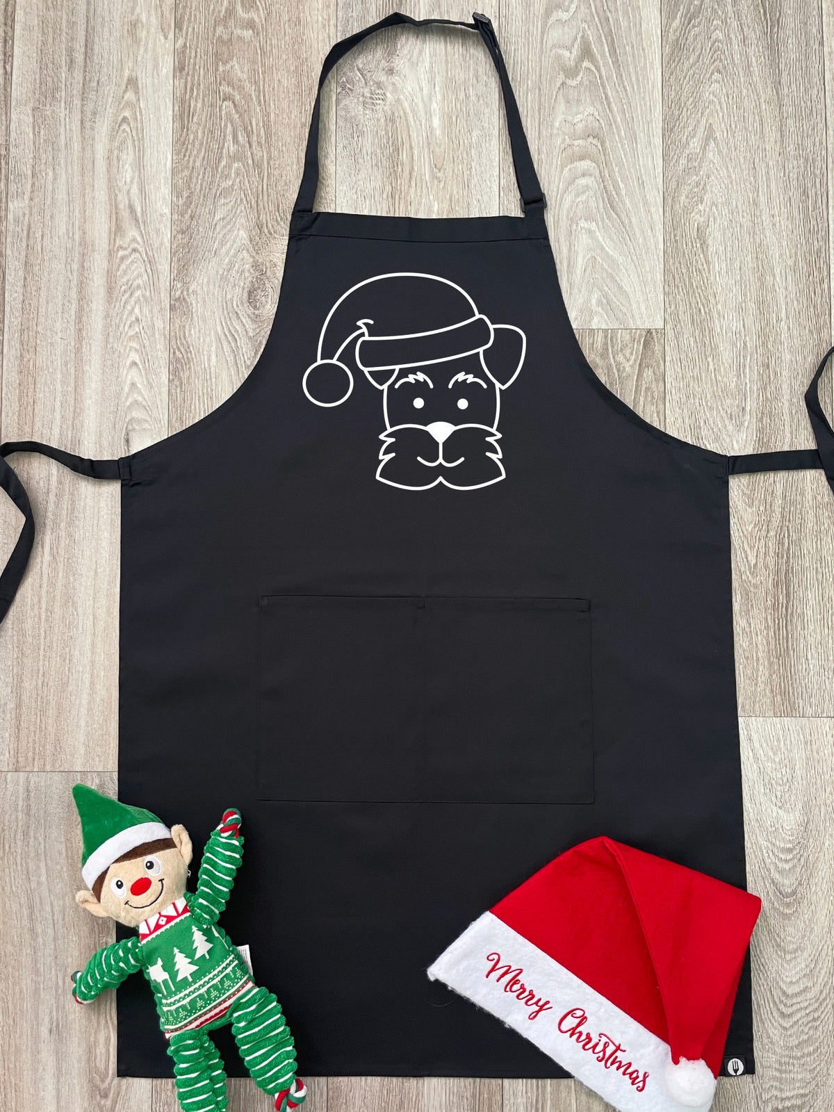 Eggnog The Dog Bib Apron