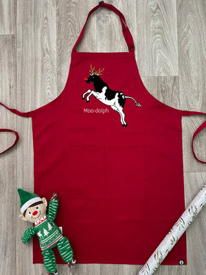 Moo-dolph Bib Apron