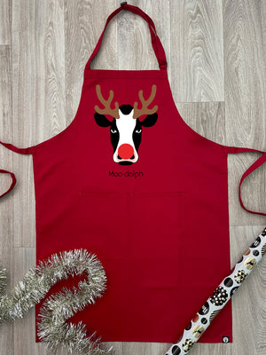 Moody Moo-dolph Bib Apron