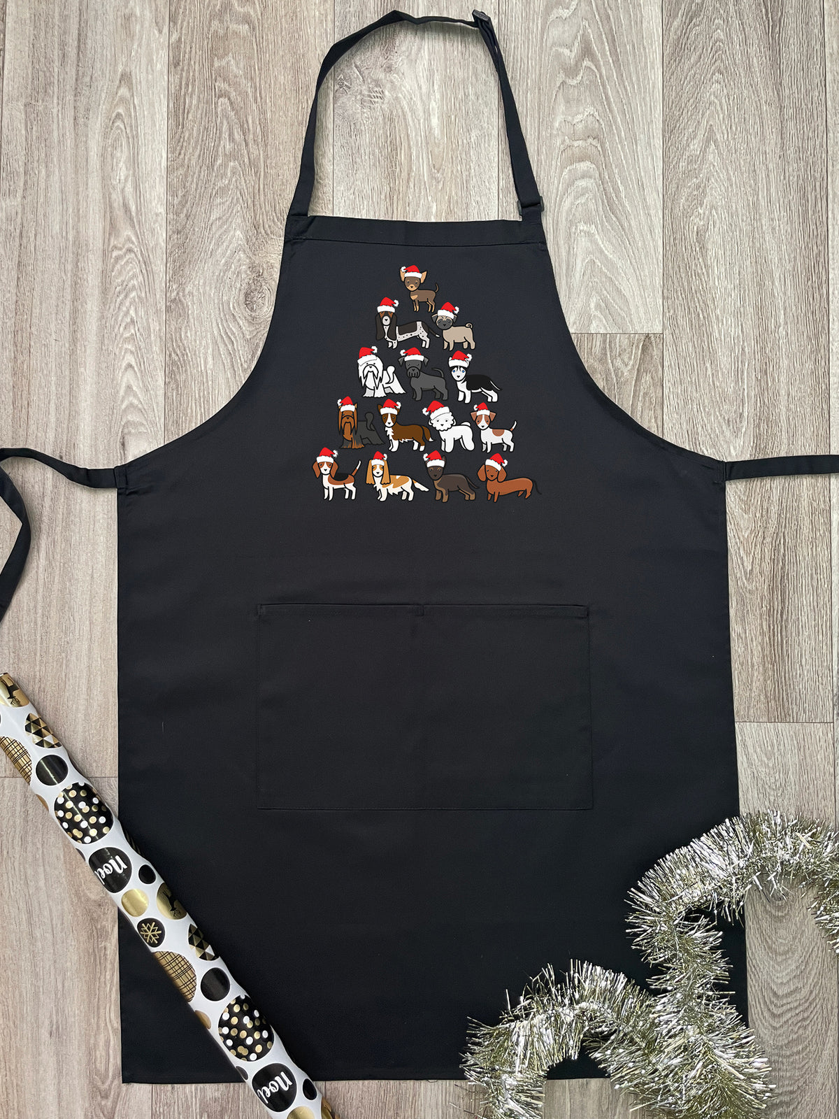 Merry Woofmas Tree Bib Apron