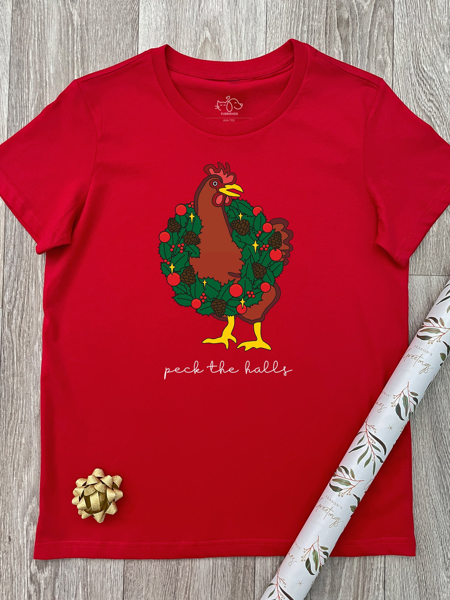 Peck The Halls Ava Women's Regular Fit Tee