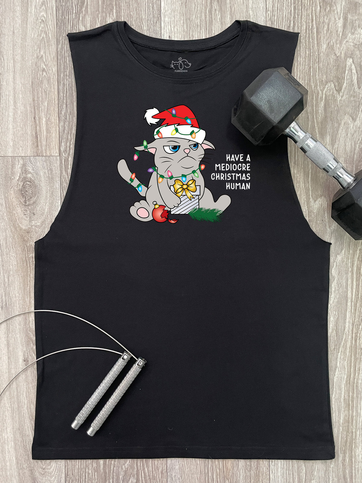 Mediocre Christmas Axel Drop Armhole Muscle Tank