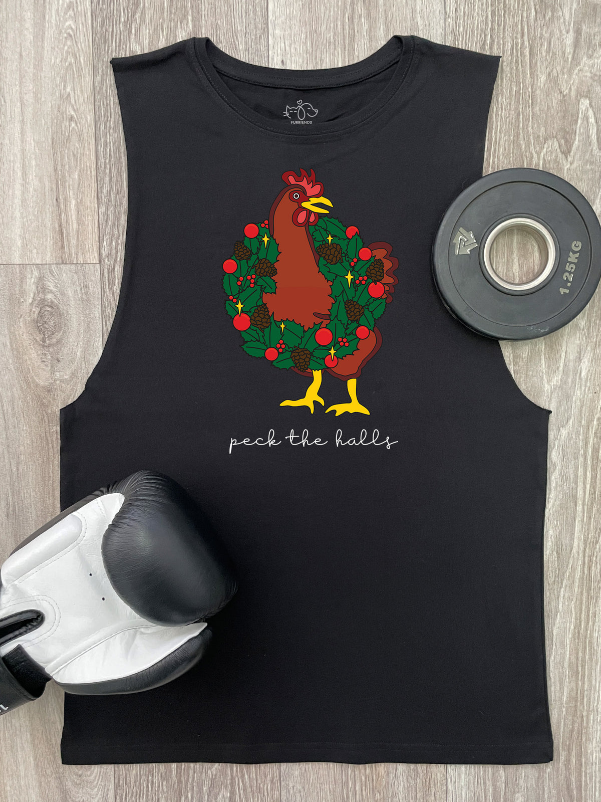 Peck The Halls Axel Drop Armhole Muscle Tank