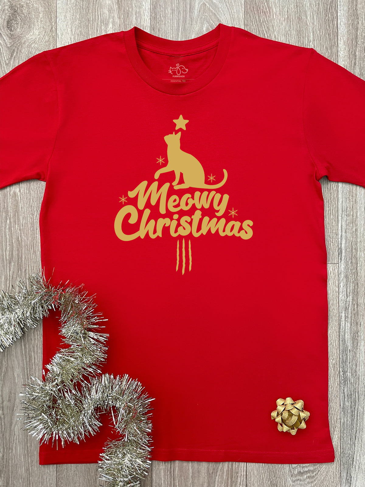 Meowy Christmas Essential Unisex Tee