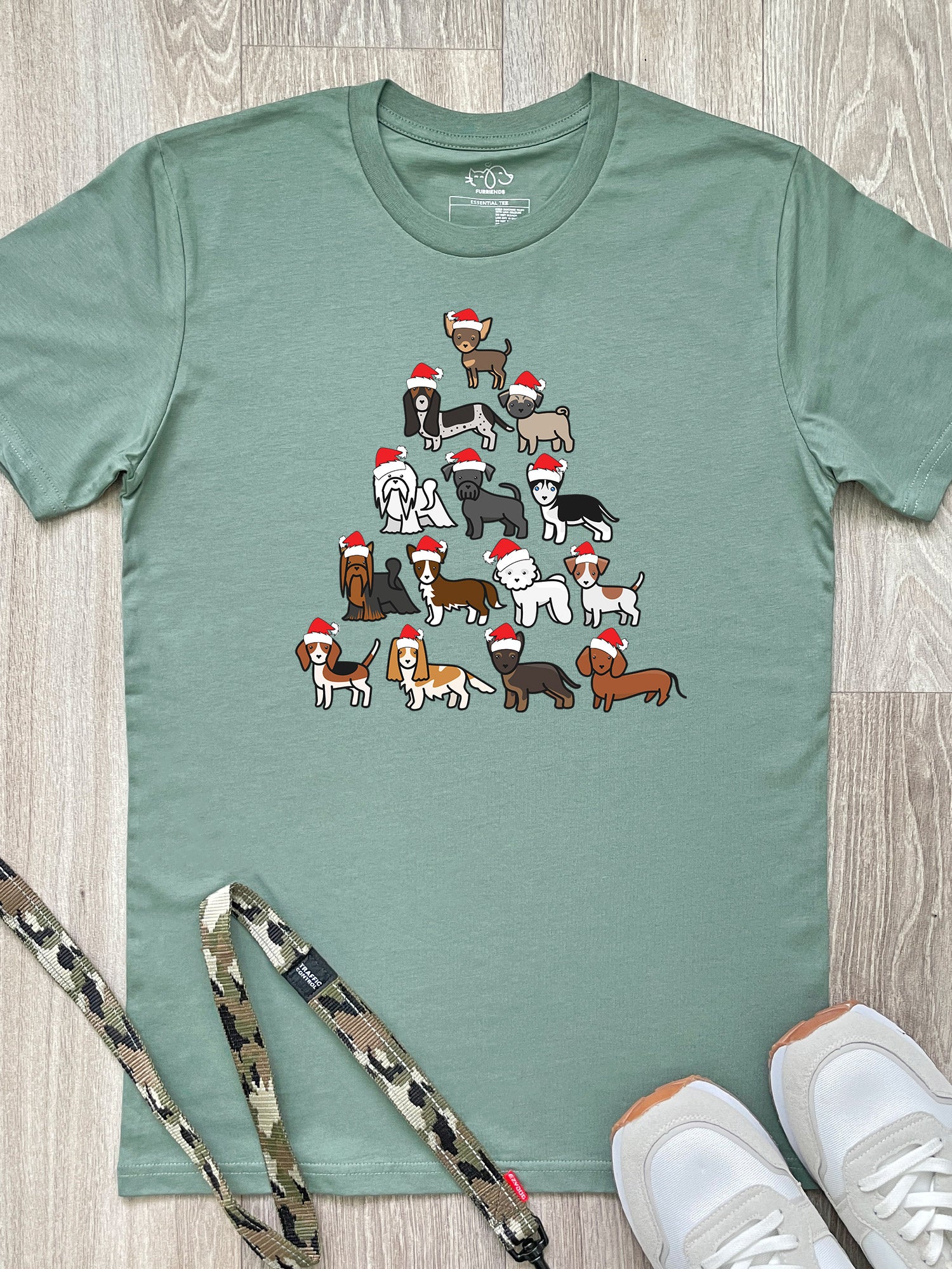 Merry Woofmas Tree Essential Unisex Tee