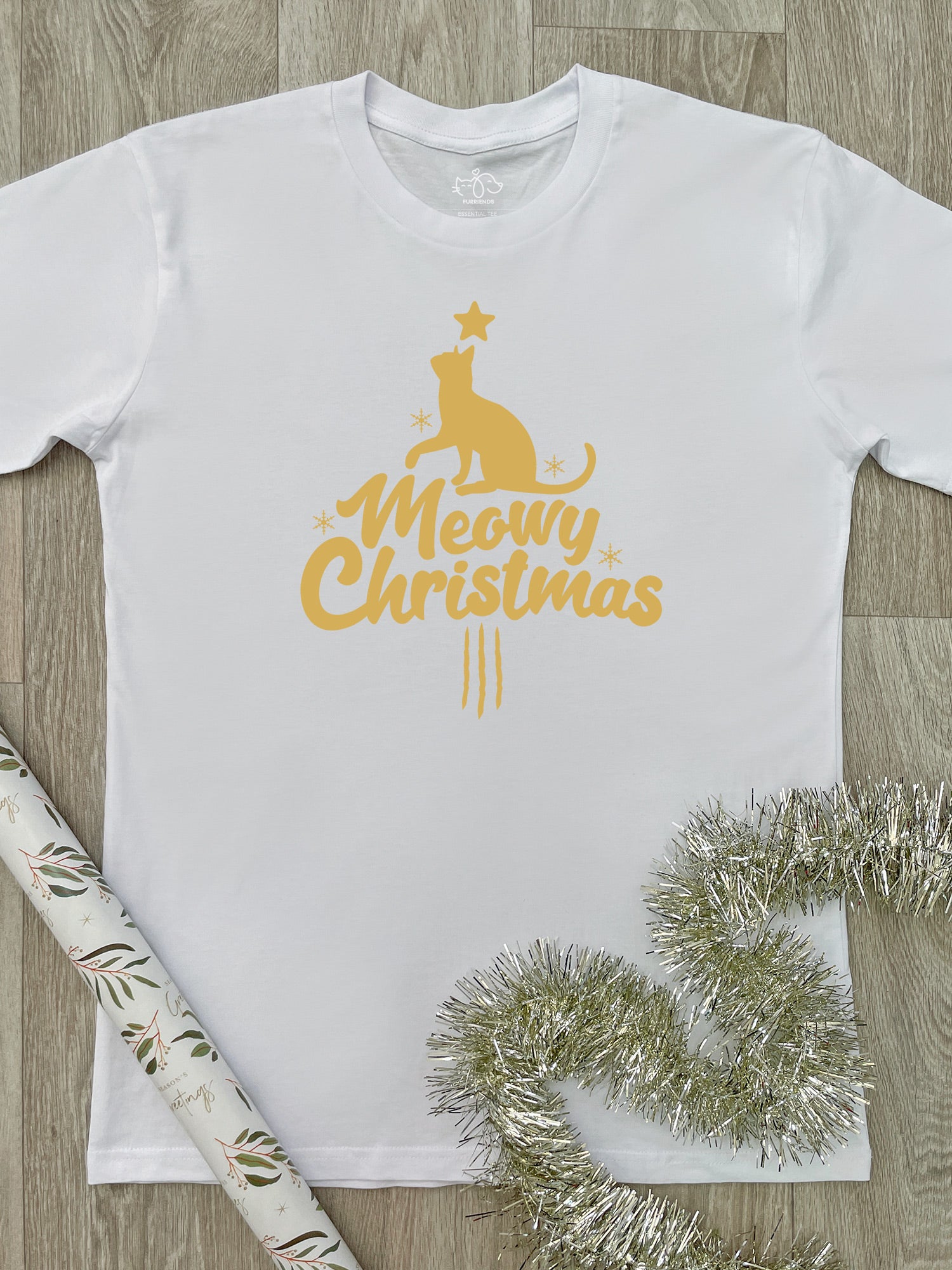 Meowy Christmas Essential Unisex Tee