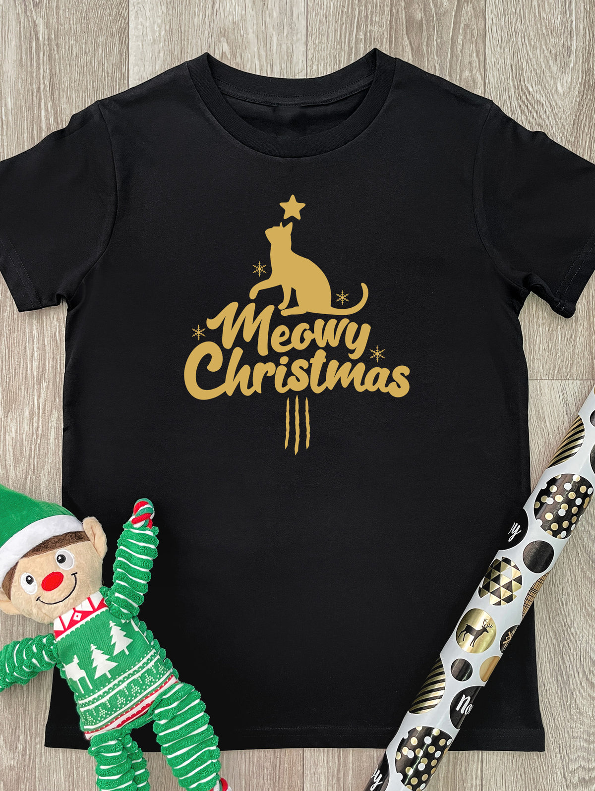 Meowy Christmas Youth Tee