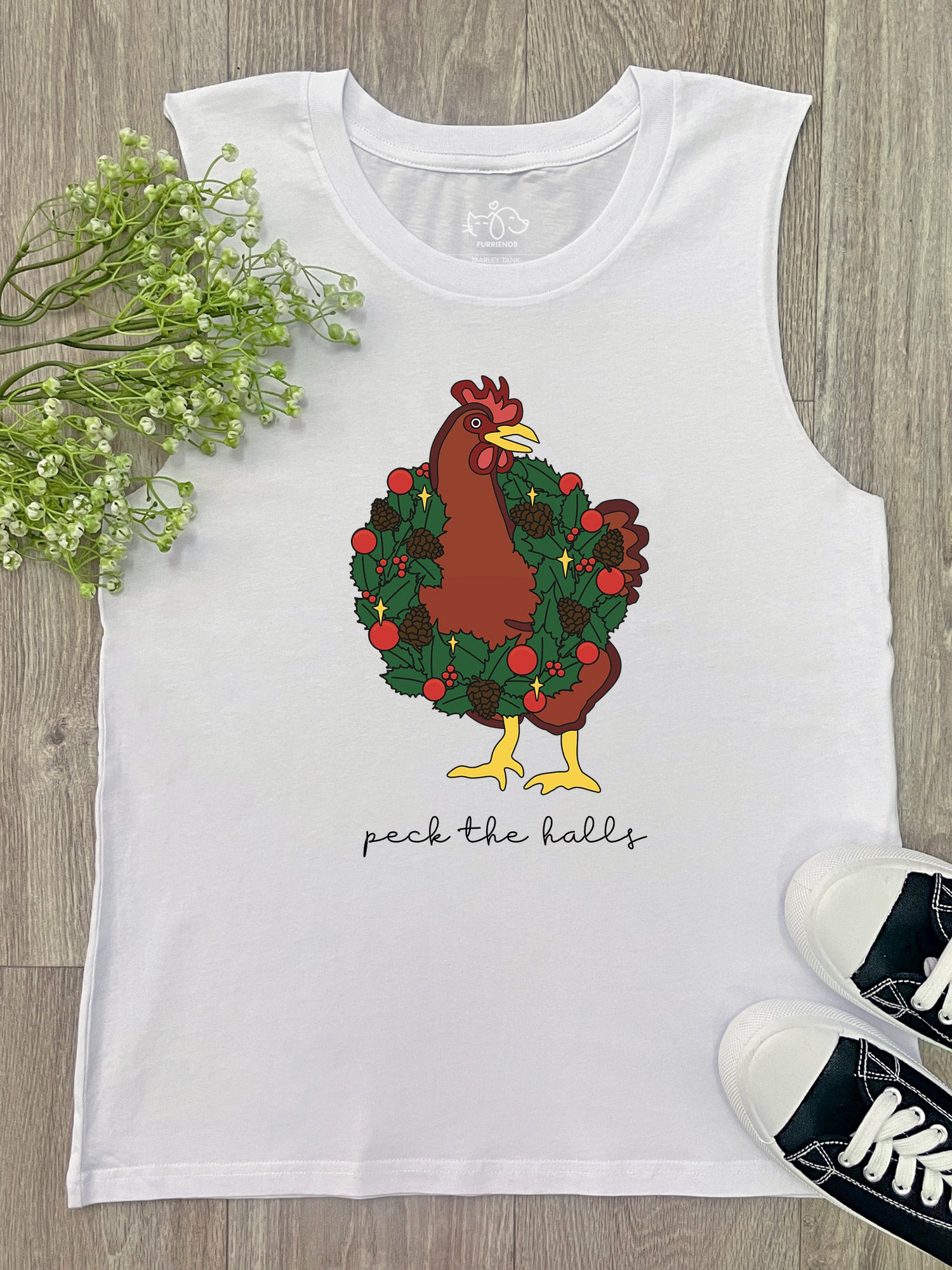 Peck The Halls Marley Tank