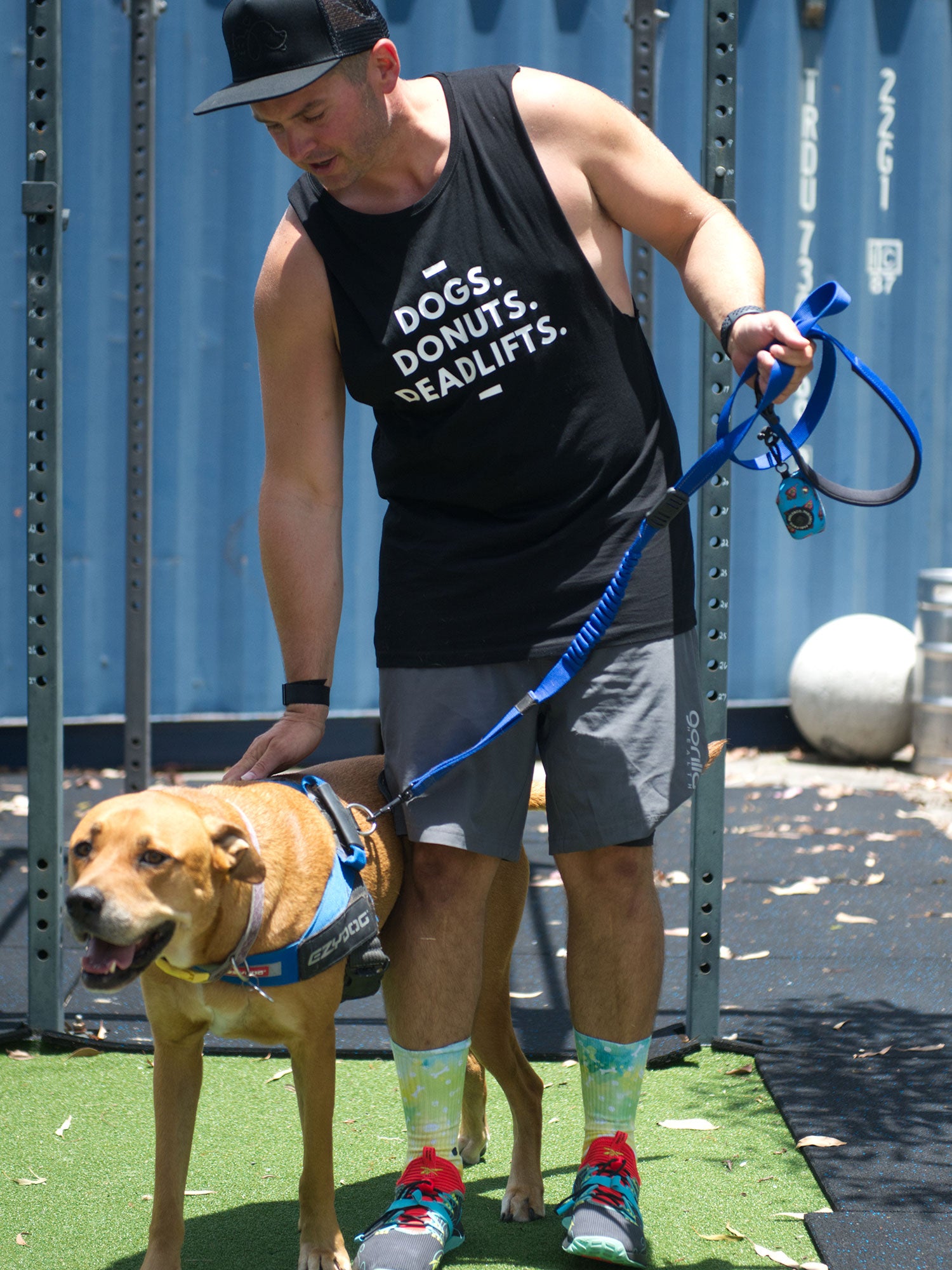 Dogs. Donuts. Deadlifts. Axel Drop Armhole Muscle Tank