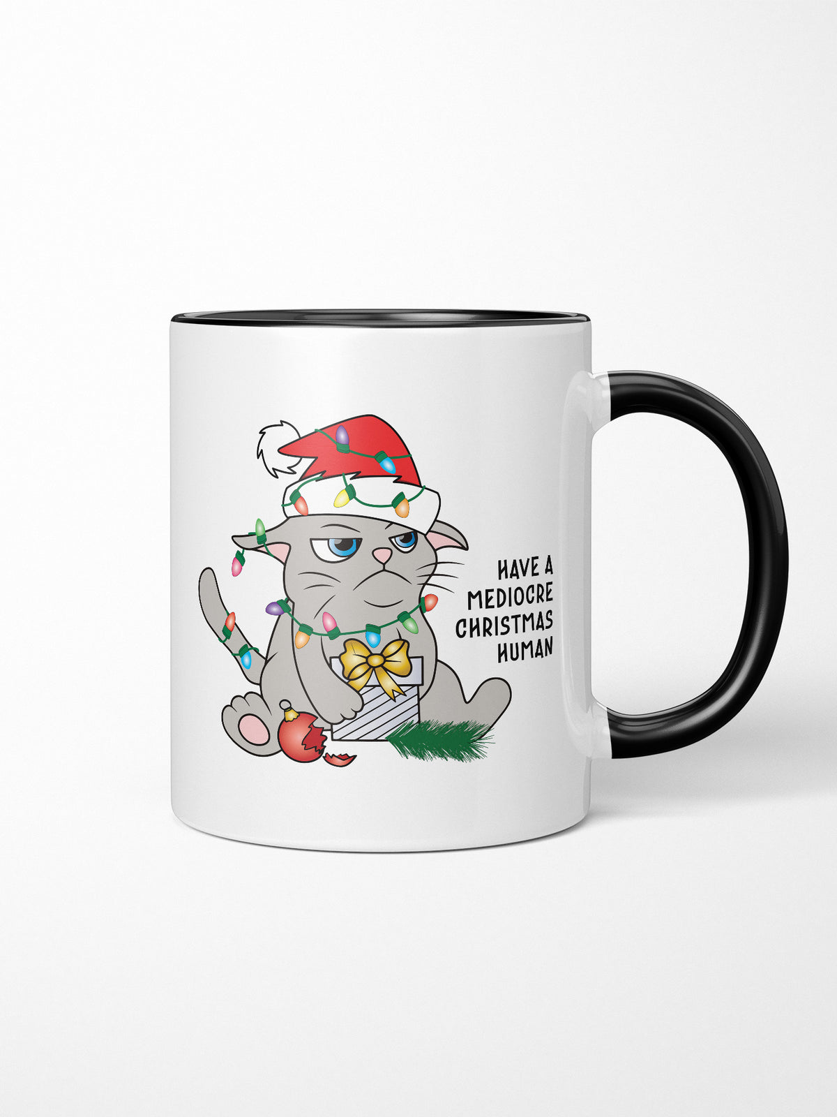 Mediocre Christmas Ceramic Two Tone Mug