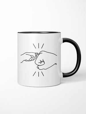 Paw Fist Bump Ceramic Mug