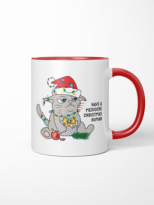 Mediocre Christmas Ceramic Two Tone Mug