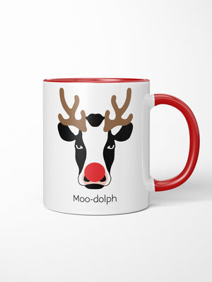 Moody Moo-dolph Ceramic Two Tone Mug