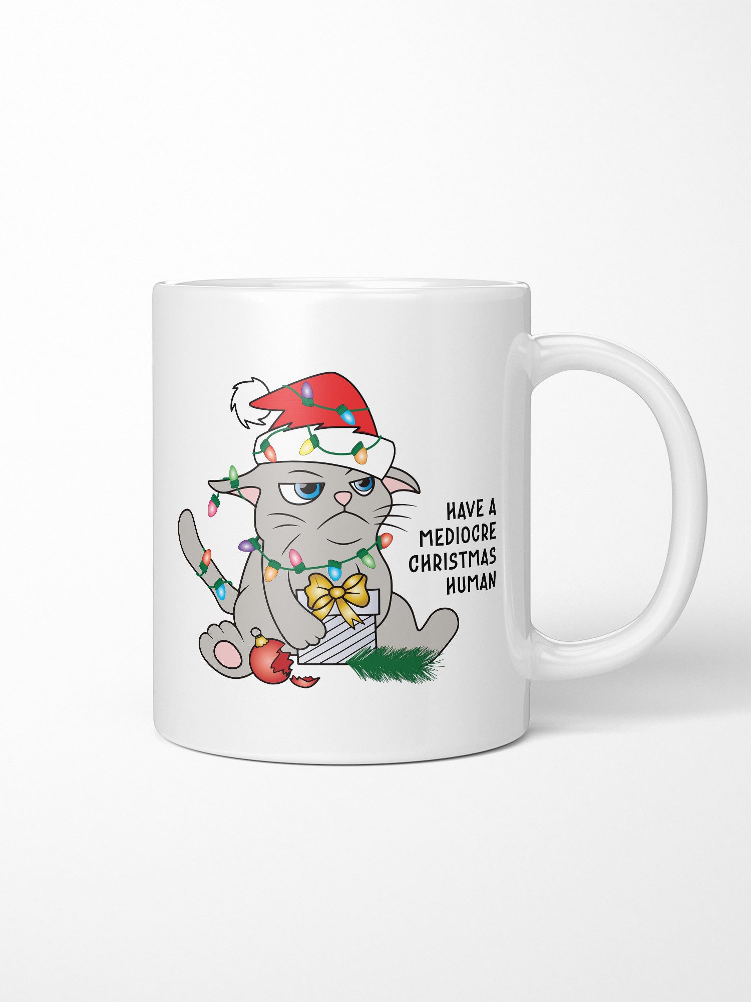 Mediocre Christmas Ceramic Two Tone Mug