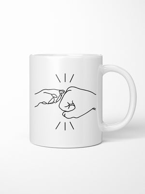 Paw Fist Bump Ceramic Mug