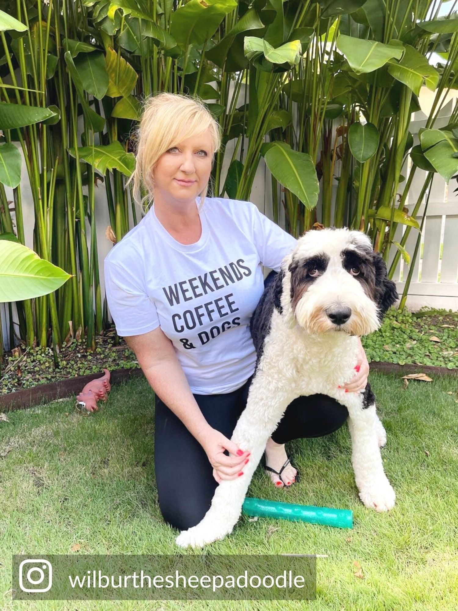 Weekends Coffee & Dogs Essential Unisex Tee