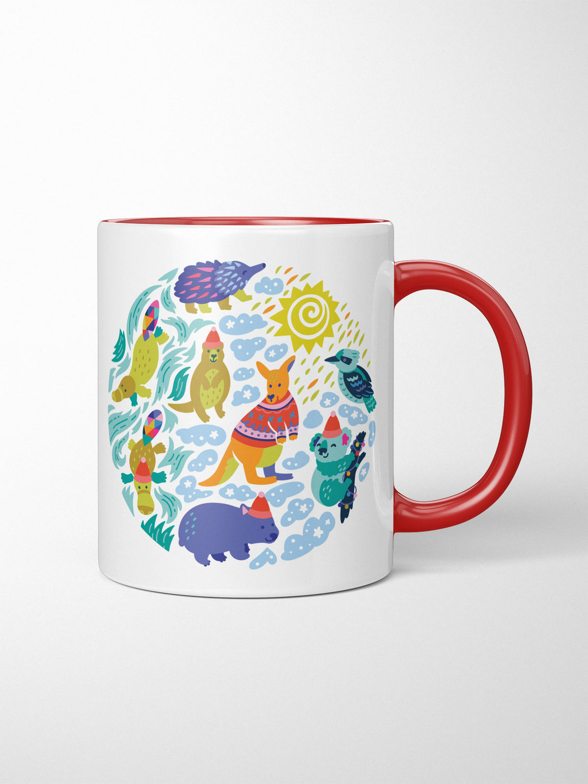 Christmas Wildlife Ceramic Two Tone Mug