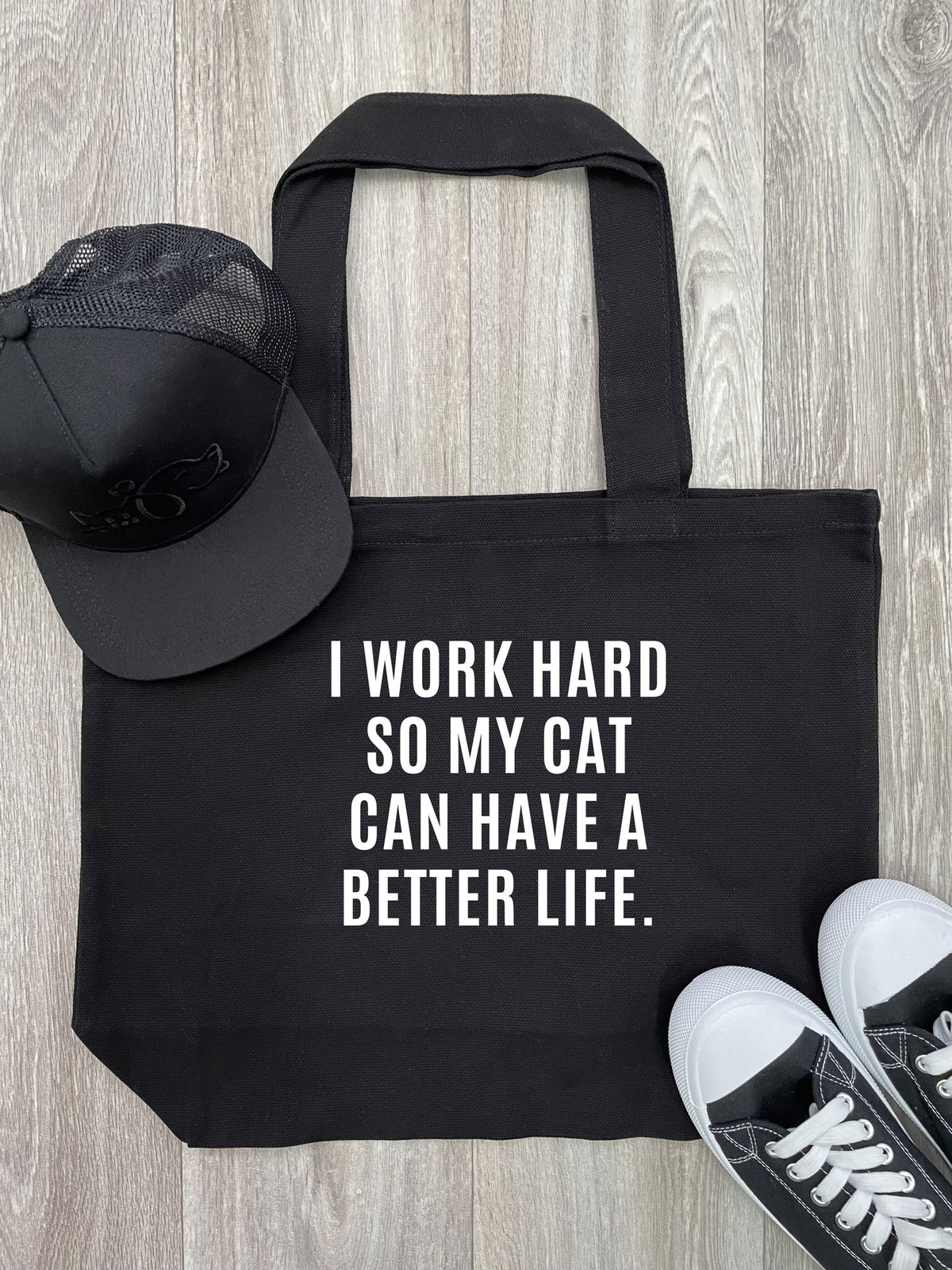 I Work Hard So My Cat Can Have A Better Life Stella Tote Bag