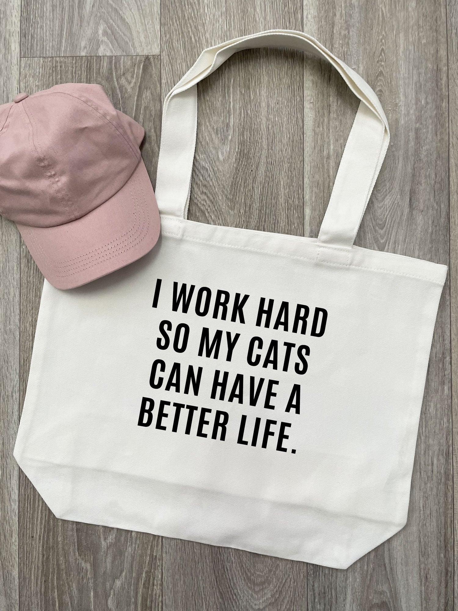 I Work Hard So My Cat Can Have A Better Life Stella Tote Bag